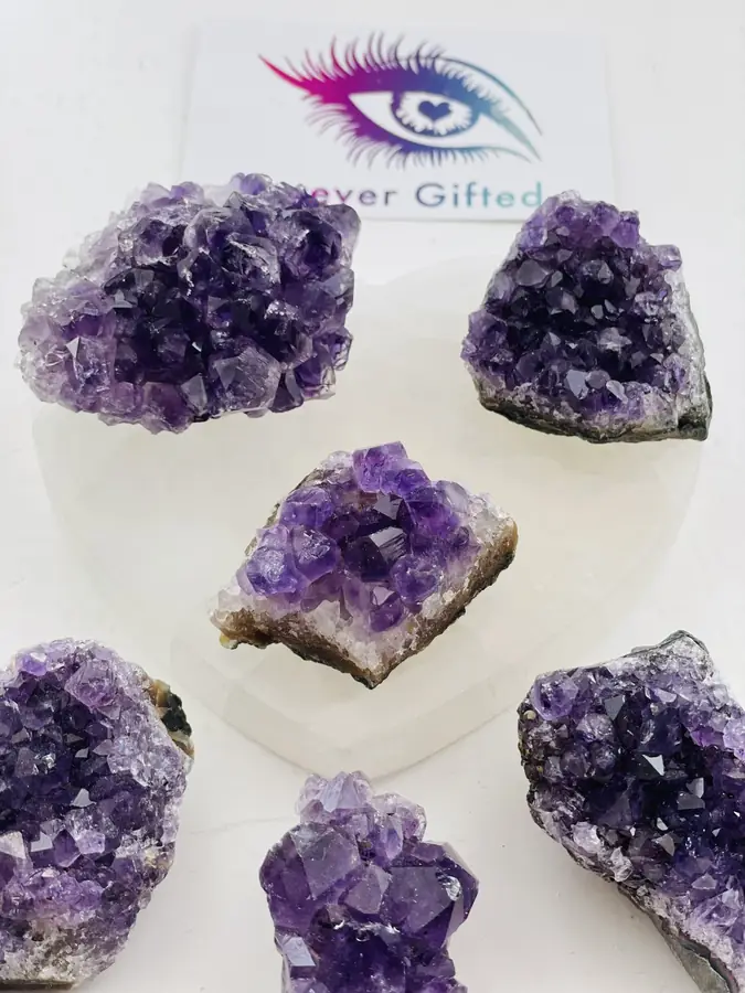 An amethyst druze cluster from the Forever Gifted shop